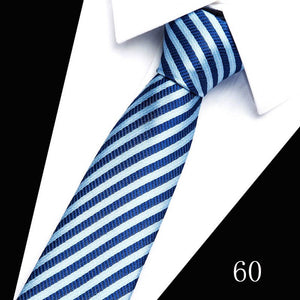 Classic 7cm Ties for Man Silk Tie Luxury Striped Plaid Checks Business Neck Tie for Men Suit Cravat Wedding Party Neckties