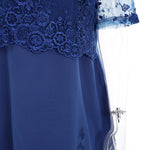 Rimiut Plus Size 5XL 6XL Women Summer Autumn Dress Elegant Lace Dress Female Blue Evening Party Dresses vestido Big Size Fat MM