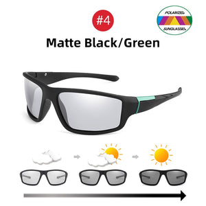 VIVIBEE Men Photochromic Sunglasses Black Sports Goggles Women Color Changing Polarized Driving 2022 Discoloration Sun Glasses