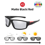 VIVIBEE Men Photochromic Sunglasses Black Sports Goggles Women Color Changing Polarized Driving 2022 Discoloration Sun Glasses