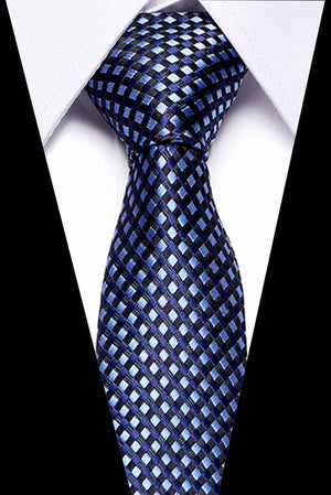Luxury Wedding Ties 7.5cm Men&#39;s Classic Tie Silk Jacquard Woven Tie Set Business Necktie Accessories Men Necktie