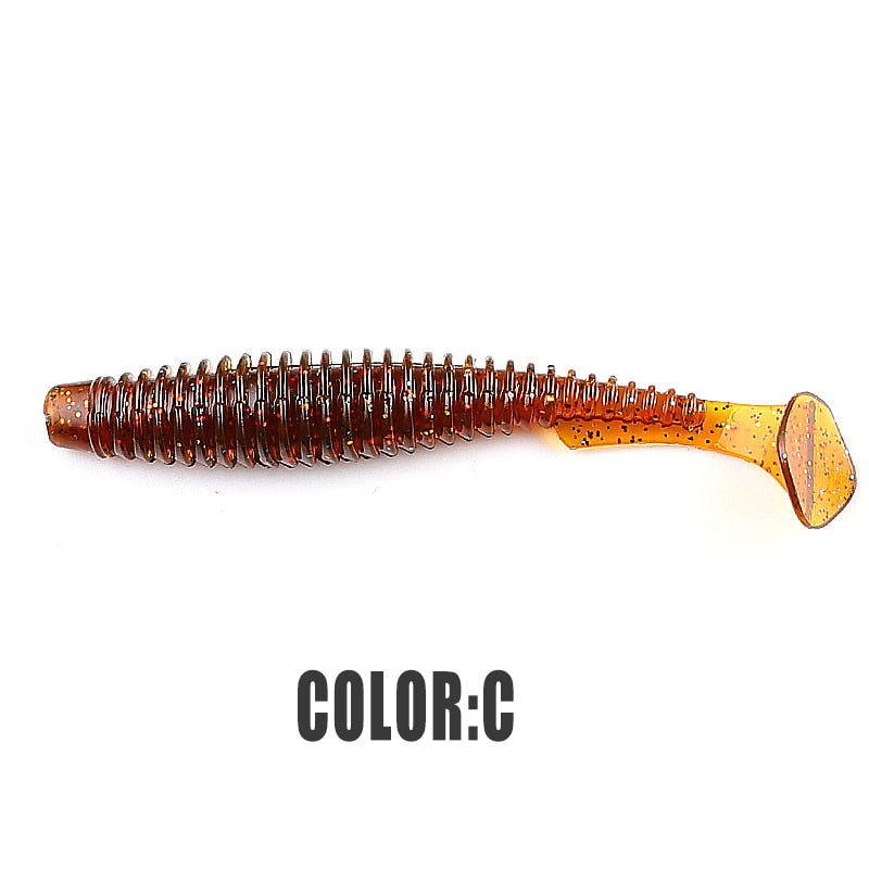 2022 supercontinent new t tail 51mm/76mm/101mm predator's soft lure, artificial lure for bass fishing With salt add fishy smel
