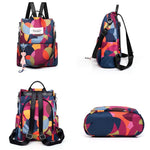 Dropship Waterproof Nylon Women Backpack Fashion Anti-Theft Women Backpack Print School Bag High Quality Large Capacity Backpack