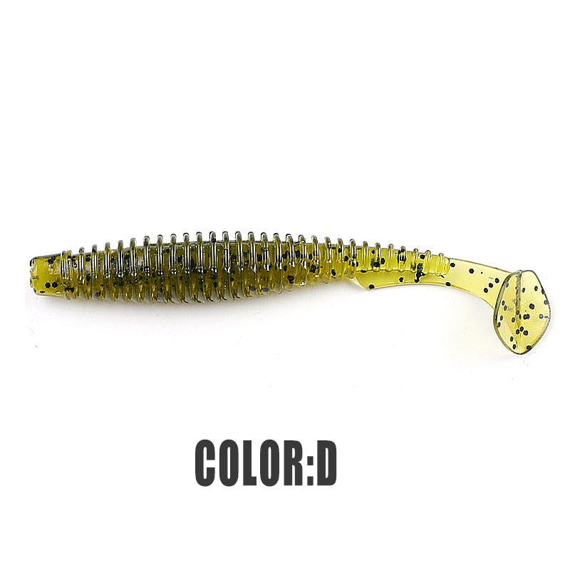 2022 supercontinent new t tail 51mm/76mm/101mm predator's soft lure, artificial lure for bass fishing With salt add fishy smel