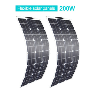 Flexible Solar Panel 100w 200w 300w 400w 500w 600w 1000w for RV Boat Car Home 12V 24V Battery Charger