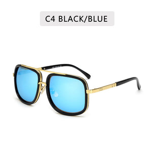 New Fashion Big Frame Sunglasses Men Square  Metal Sun Glasses Women Retro Sun Glasses Vintage High Quality Gafas Oculos De Sol