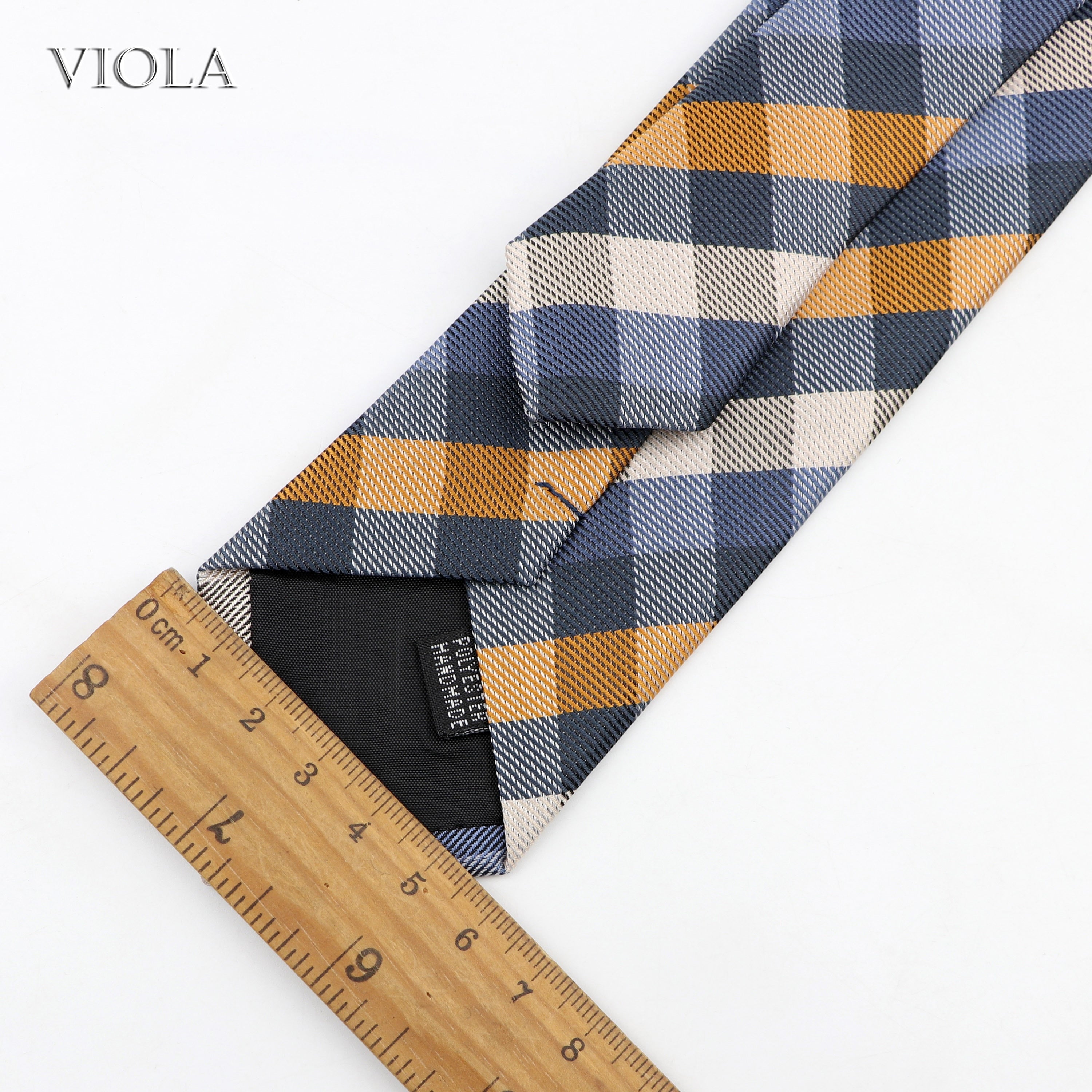 Classic Jacquard Plaid Striped Necktie 6cm Polyester Blue Male Slim Tie Skinny Tuxedo Suit Shirt Cravat Gift For Men Accessory