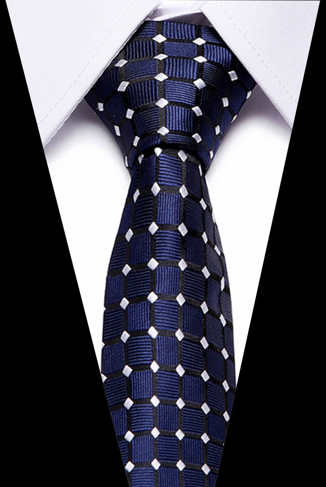 Luxury Wedding Ties 7.5cm Men&#39;s Classic Tie Silk Jacquard Woven Tie Set Business Necktie Accessories Men Necktie