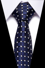 Luxury Wedding Ties 7.5cm Men&#39;s Classic Tie Silk Jacquard Woven Tie Set Business Necktie Accessories Men Necktie