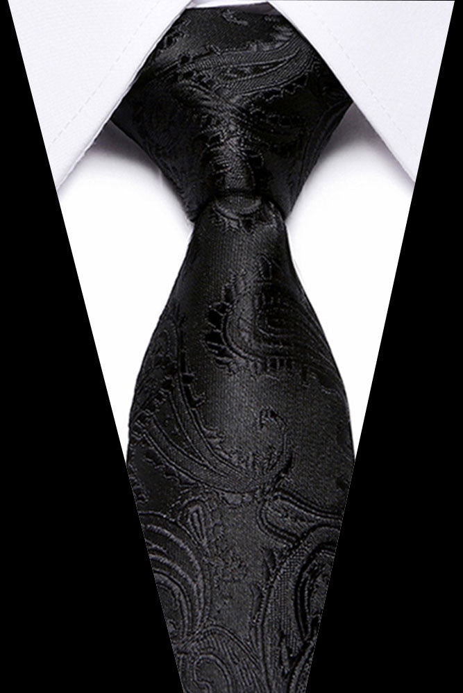 Luxury Wedding Ties 7.5cm Men&#39;s Classic Tie Silk Jacquard Woven Tie Set Business Necktie Accessories Men Necktie