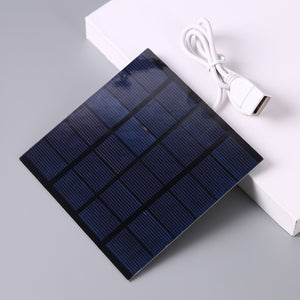 USB Solar Panel Study Silicon Battery Charger Outdoor Travel USB Polysilicon DIY Solar Panel for Light Mobile Phone Battery