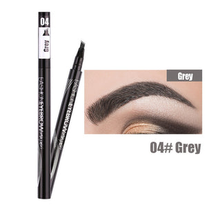 4D Imitation Ecological Eyebrows Pen Natural Waterproof Lasting 4D Hair-like Eyebrow Tattoo Pen Fine Sketch Liquid Lazy Eye Brow
