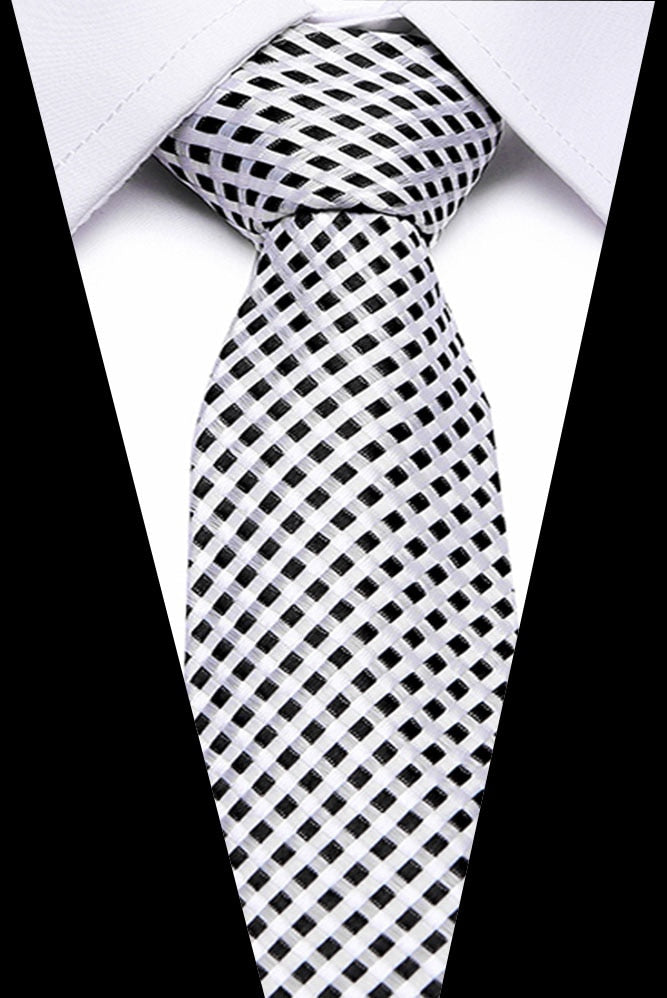 Luxury Wedding Ties 7.5cm Men&#39;s Classic Tie Silk Jacquard Woven Tie Set Business Necktie Accessories Men Necktie