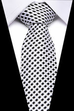 Luxury Wedding Ties 7.5cm Men&#39;s Classic Tie Silk Jacquard Woven Tie Set Business Necktie Accessories Men Necktie