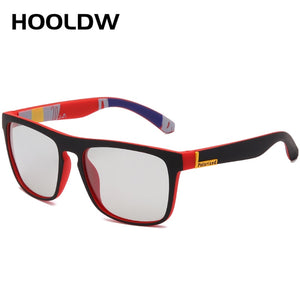 HOOLDW Men Photochromic Sunglasses Male Polarized Driving Sun glasses Women Sports Goggles Change Color Glasses Eyewear UV400