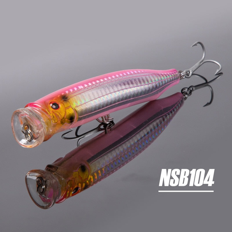 Noeby Feed Popper Spinning Fishing Lure Topwater 100mm20g 120mm29g 150mm55g  Artificial Hard Bait for Pike Tuna Fishing Lures