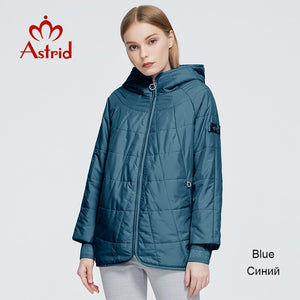 Astrid 2022 New Autumn Winter Women&#39;s coat women Windproof warm parka Plaid fashion Jacket hood Plus size female clothing 9385