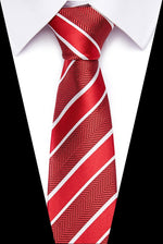 Luxury Wedding Ties 7.5cm Men&#39;s Classic Tie Silk Jacquard Woven Tie Set Business Necktie Accessories Men Necktie