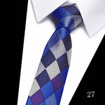 Classic 7cm Ties for Man Silk Tie Luxury Striped Plaid Checks Business Neck Tie for Men Suit Cravat Wedding Party Neckties