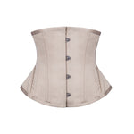 Burvogue Underbust Steampunk Corset Waist Control Gothic Corsets Cincher with Curved Hem Bustiers Embroidery Short Waist Trainer
