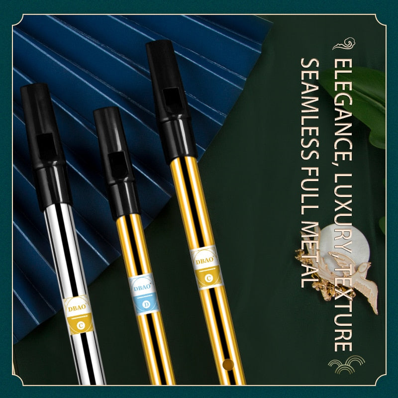 Irish Whistle Flute C/D key Ireland Flute Tin Penny Whistle 6 Hole Flute Musical Instrument