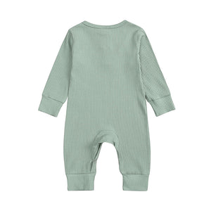 Solid Color Baby Clothes Girl Rompers Fashion Baby Boy Clothes Cotton Long Sleeve Toddler Romper Infant Clothes 0-24 Months