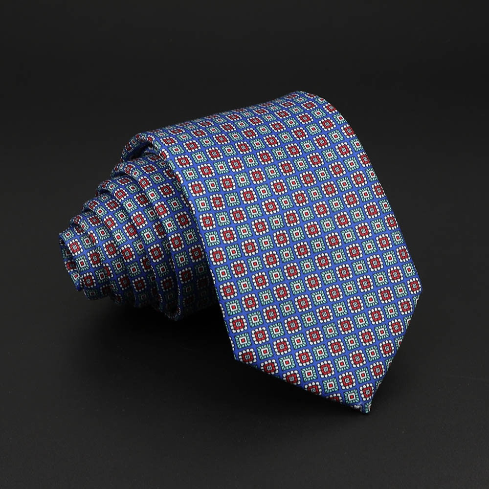 Novelty Ties Men&#39;s Formal 7cm Soft Silk Necktie Paisley Floral Dots Business Wedding Neck Tie Gravatas Daily Wear Accessory Gift