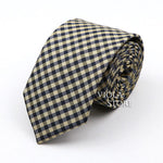 Classic Plaid Polyester Necktie 7cm Fashion Young Male Office Tie Party Daily Casual Suit Striped Cravat Top Men Gift Accessory
