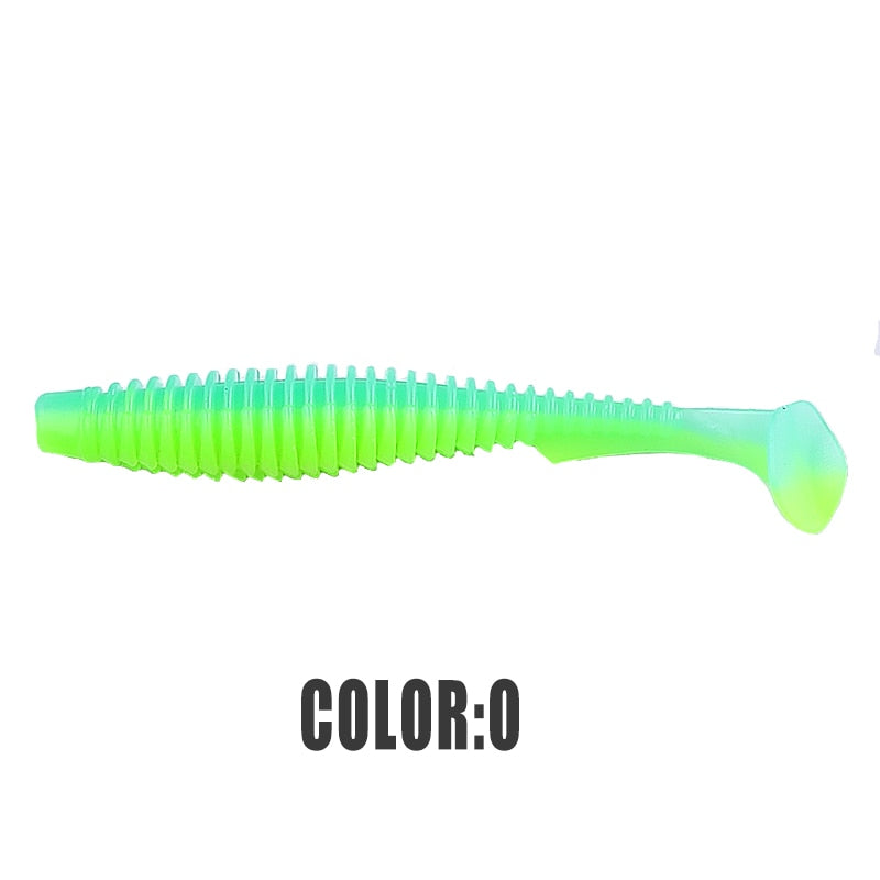 2022 supercontinent new t tail 51mm/76mm/101mm predator's soft lure, artificial lure for bass fishing With salt add fishy smel