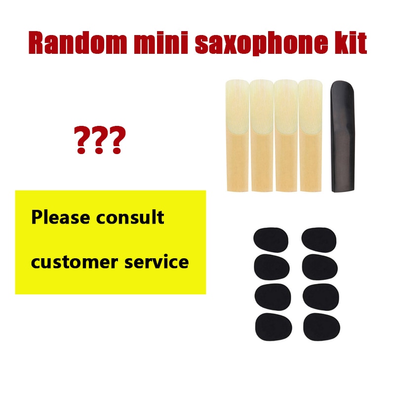 Black Saxophone Set Pocket Sax Mini Portable Saxophone Little Saxophone With Sax Reeds Carrying Bag Tooth Pastes for Beginners