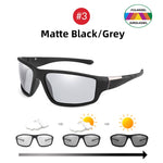 VIVIBEE Men Photochromic Sunglasses Black Sports Goggles Women Color Changing Polarized Driving 2022 Discoloration Sun Glasses