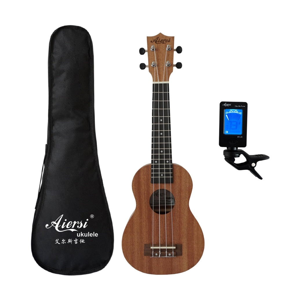 Aiersi full pack 21 inch ukelele mahogany Soprano ukulele guitar musical gifts instrument 4 string Hawaiian mini guitarra