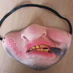 Latex Half Face Clown Mask Cosplay Props Humorous Elastic Band Horrible Scary Masks Adult Party Funny Halloween Decoration