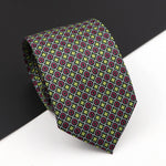 Novelty Ties Men&#39;s Formal 7cm Soft Silk Necktie Paisley Floral Dots Business Wedding Neck Tie Gravatas Daily Wear Accessory Gift