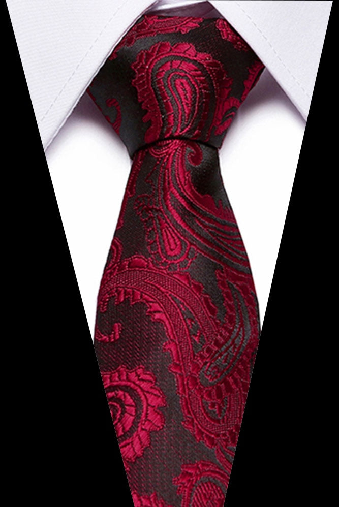 Luxury Wedding Ties 7.5cm Men&#39;s Classic Tie Silk Jacquard Woven Tie Set Business Necktie Accessories Men Necktie