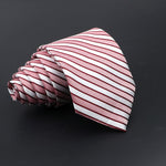 Classic Tie For Men Business Solid Color Stripe Plaid Dots 7cm Jacquard Wedding Dress Necktie Daily Wear Cravat Accessories Gift