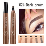 4D Imitation Ecological Eyebrows Pen Natural Waterproof Lasting 4D Hair-like Eyebrow Tattoo Pen Fine Sketch Liquid Lazy Eye Brow