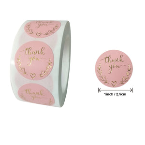 500pcs Party Round Thank You Stickers Envelope Seal Labels Gift Packaging decor Birthday Party Scrapbooking Stationery Sticker