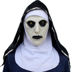 Halloween Scary Nun Mask Horror Rubber Mask Cosplay Mascarillas Valak Face Masques Headpiece Christmas Carnival Party Prop