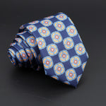 Novelty Ties Men&#39;s Formal 7cm Soft Silk Necktie Paisley Floral Dots Business Wedding Neck Tie Gravatas Daily Wear Accessory Gift