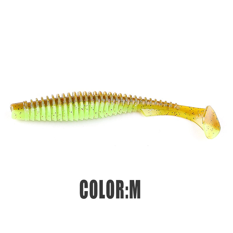2022 supercontinent new t tail 51mm/76mm/101mm predator's soft lure, artificial lure for bass fishing With salt add fishy smel