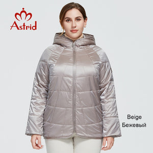 Astrid 2022 New Autumn Winter Women&#39;s coat women Windproof warm parka Plaid fashion Jacket hood Plus size female clothing 9385