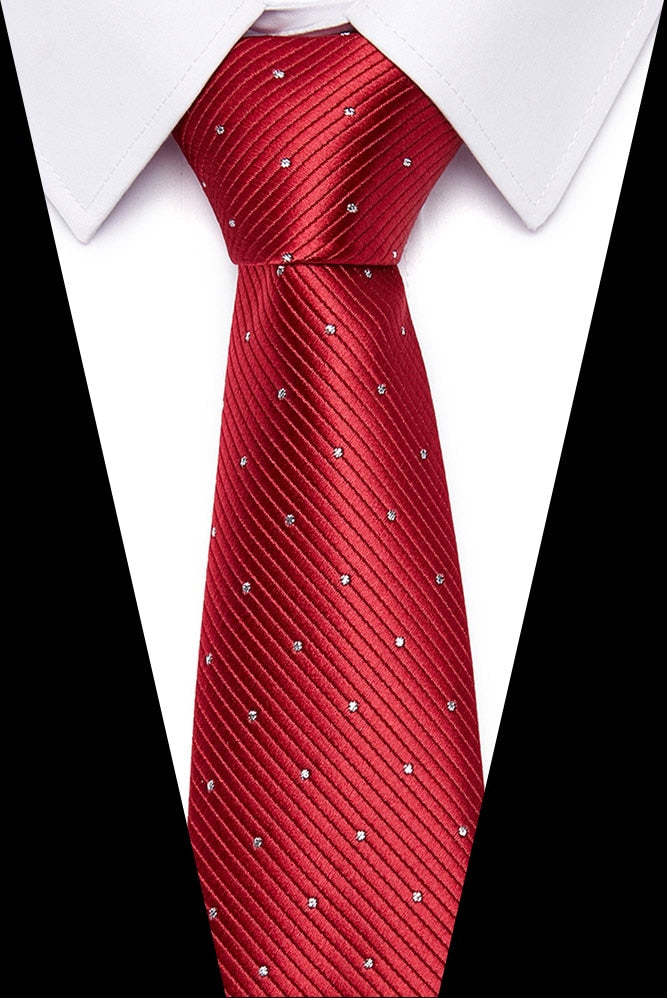 Luxury Wedding Ties 7.5cm Men&#39;s Classic Tie Silk Jacquard Woven Tie Set Business Necktie Accessories Men Necktie