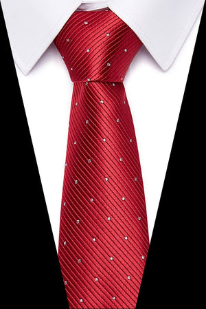 Luxury Wedding Ties 7.5cm Men&#39;s Classic Tie Silk Jacquard Woven Tie Set Business Necktie Accessories Men Necktie
