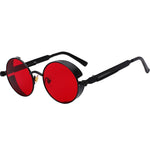 2022 Retro Steampunk Sunglasses Men Women Luxury Brand  Vintage Round Sun Glasses Metal Glasses Fashion Driving Goggle UV400