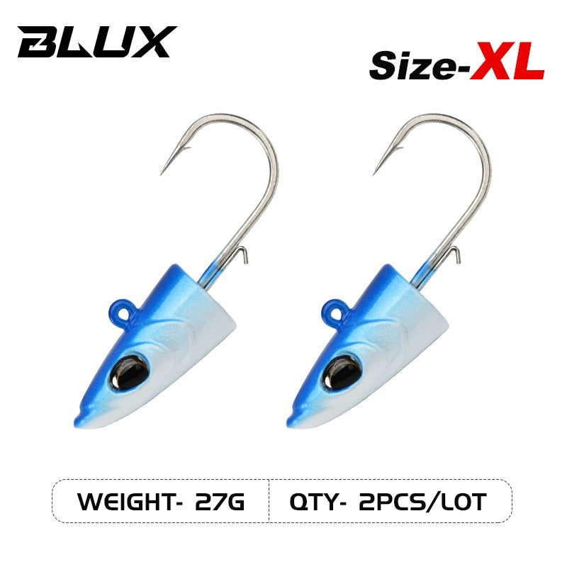 BLUX FLASH SAND EEL 14G/27G Soft Fishing Lure Tail Jig Head Hook Minnow Artificial Bait Saltwater Sea Bass Swimbait Tackle Gear