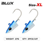 BLUX FLASH SAND EEL 14G/27G Soft Fishing Lure Tail Jig Head Hook Minnow Artificial Bait Saltwater Sea Bass Swimbait Tackle Gear