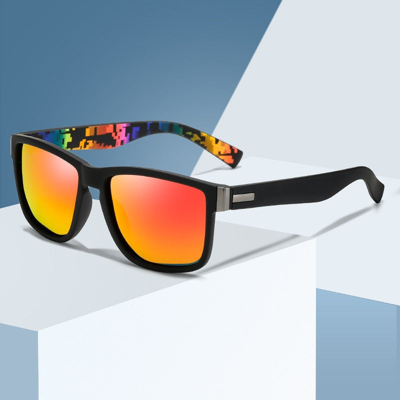 Men And Women High-Quality Polarized Sunglasses Fashion Pattern Retro Brand Designer Sun Glasses UV400 Anti-glare Mirror Eyewear