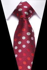 Luxury Wedding Ties 7.5cm Men&#39;s Classic Tie Silk Jacquard Woven Tie Set Business Necktie Accessories Men Necktie