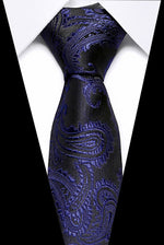 Luxury Wedding Ties 7.5cm Men&#39;s Classic Tie Silk Jacquard Woven Tie Set Business Necktie Accessories Men Necktie